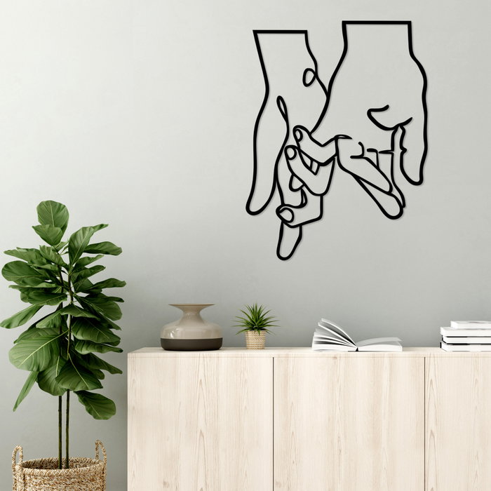 Wallity Pinky Love Escultura de pared en Negro Wallity Pinky Love Escultura de pared en Negro